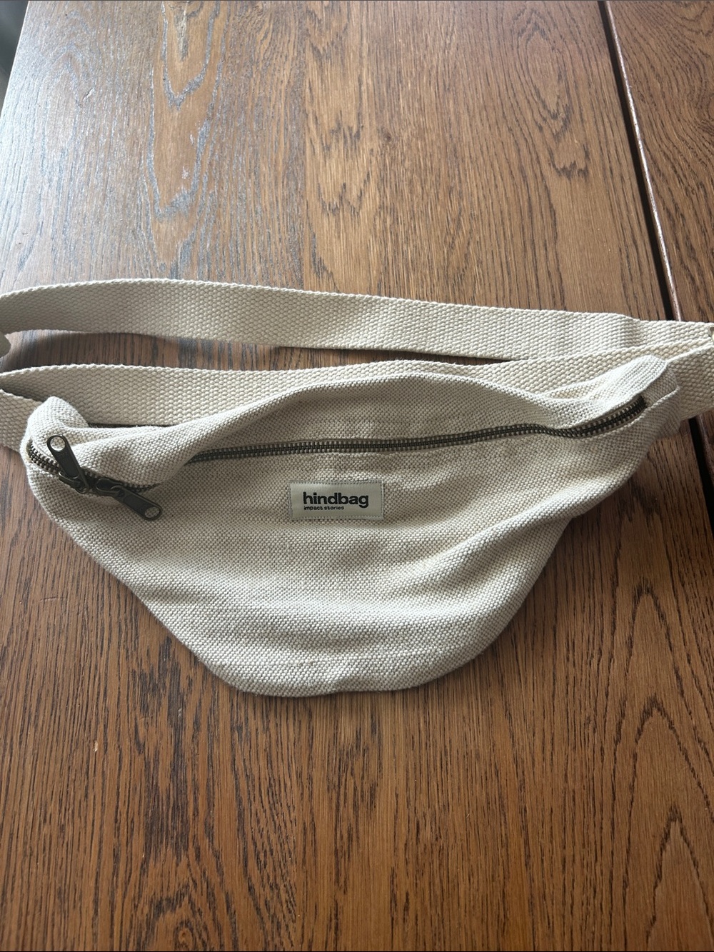 Hind Cream Canvas Belt Bag